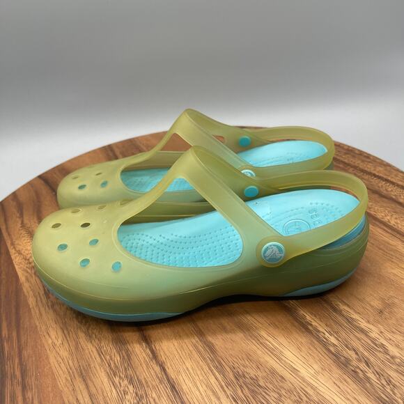 Crocs Carlie Mary Clogs Womens Size 8 Jelly Casual Slingback Sandals - Picture 3 of 8